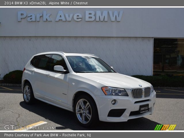 2014 BMW X3 xDrive28i in Alpine White