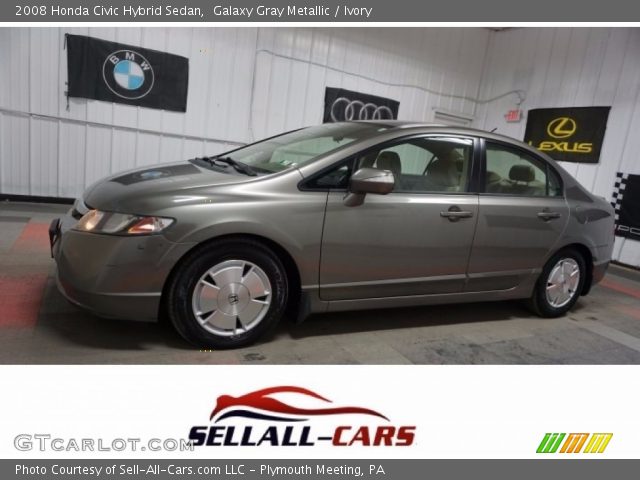 2008 Honda Civic Hybrid Sedan in Galaxy Gray Metallic