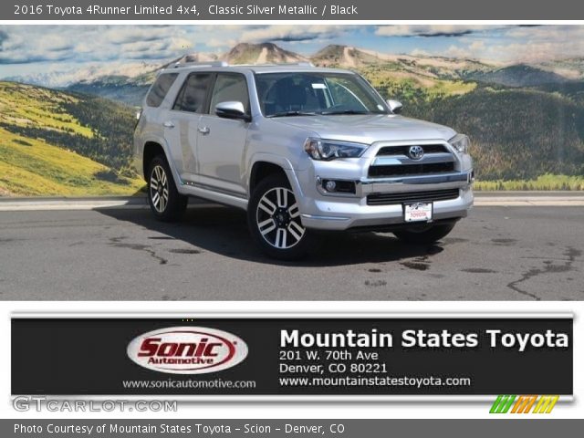 2016 Toyota 4Runner Limited 4x4 in Classic Silver Metallic