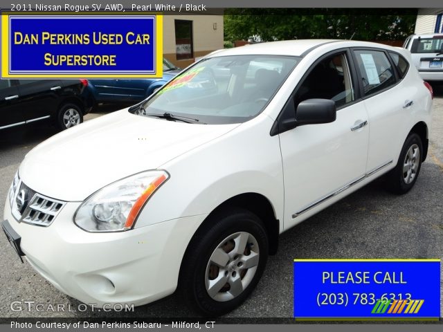 2011 Nissan Rogue SV AWD in Pearl White