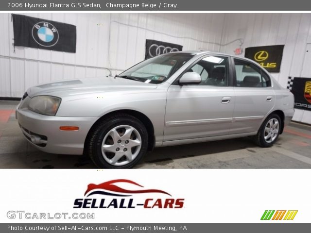 2006 Hyundai Elantra GLS Sedan in Champagne Beige