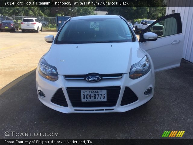 2014 Ford Focus Titanium Hatchback in White Platinum