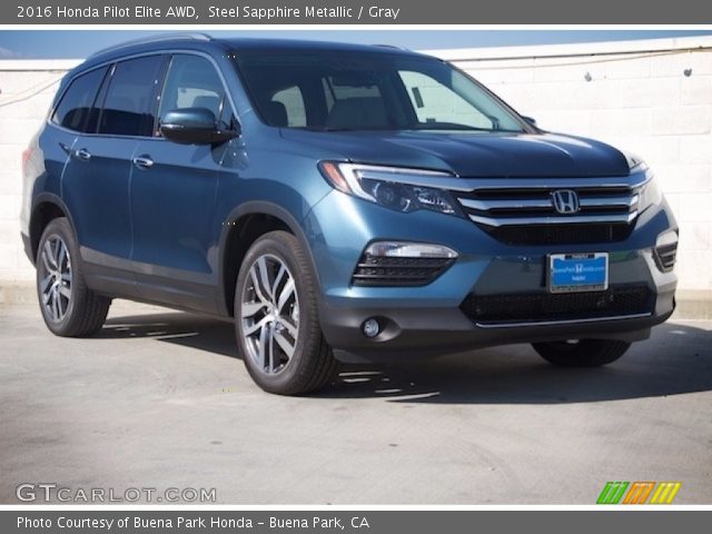 2016 Honda Pilot Elite AWD in Steel Sapphire Metallic