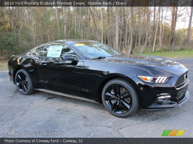 2016 Ford Mustang EcoBoost Premium Coupe in Shadow Black