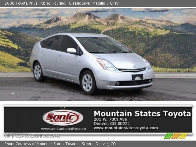 2008 Toyota Prius Hybrid Touring in Classic Silver Metallic