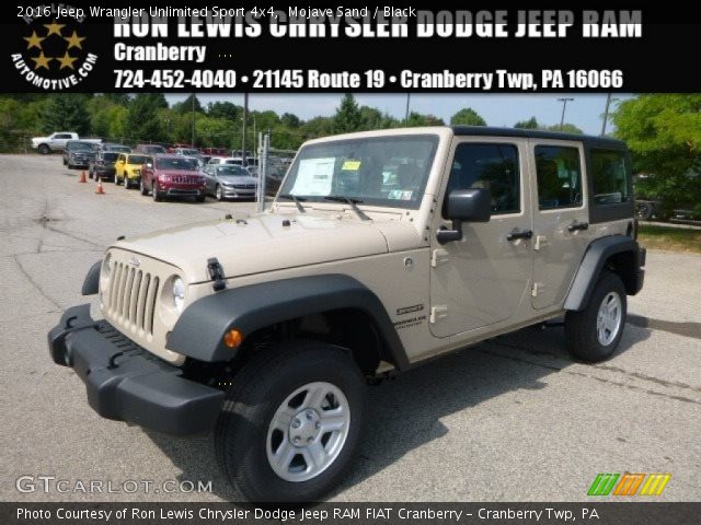2016 Jeep Wrangler Unlimited Sport 4x4 in Mojave Sand