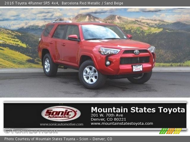 2016 Toyota 4Runner SR5 4x4 in Barcelona Red Metallic