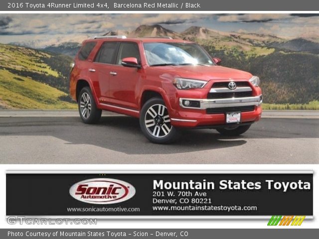 2016 Toyota 4Runner Limited 4x4 in Barcelona Red Metallic