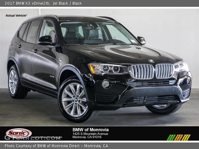 2017 BMW X3 xDrive28i in Jet Black