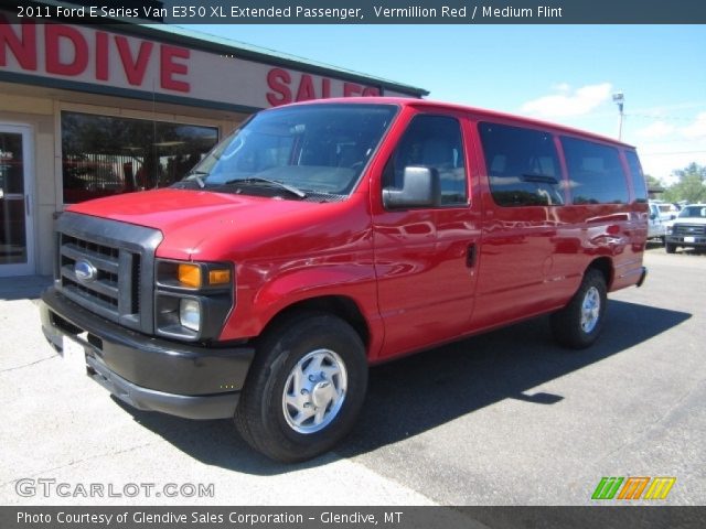 2011 Ford E Series Van E350 XL Extended Passenger in Vermillion Red