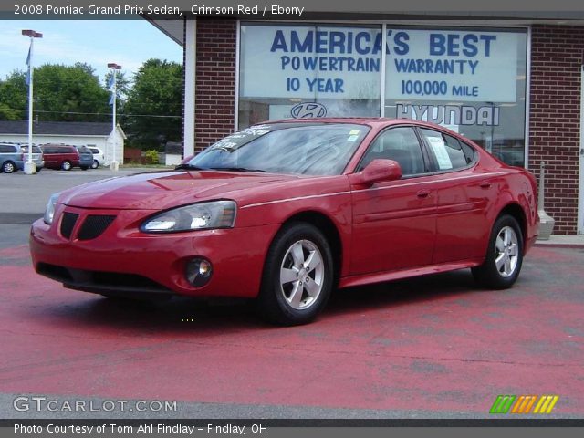 2008 Pontiac Grand Prix Sedan in Crimson Red