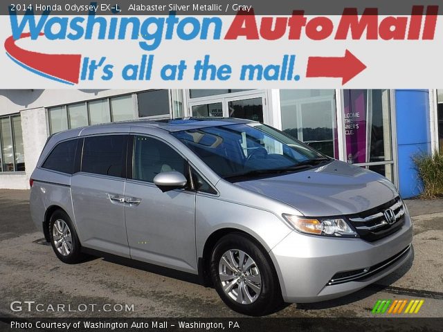 2014 Honda Odyssey EX-L in Alabaster Silver Metallic