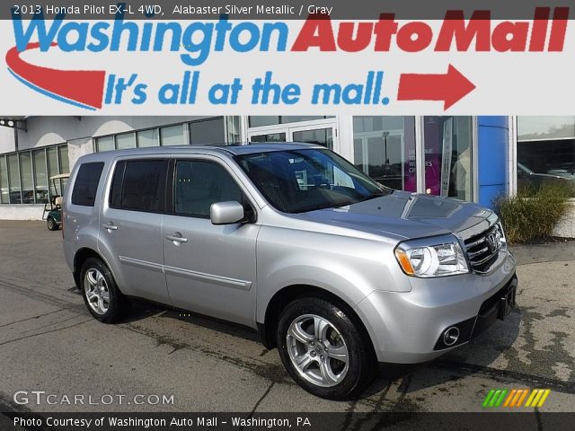 2013 Honda Pilot EX-L 4WD in Alabaster Silver Metallic