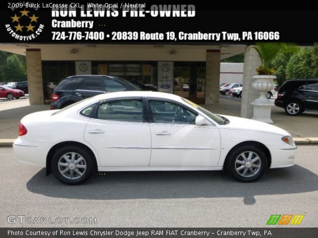 2009 Buick LaCrosse CXL in White Opal