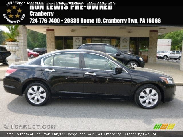 2008 Honda Accord EX-L V6 Sedan in Nighthawk Black Pearl