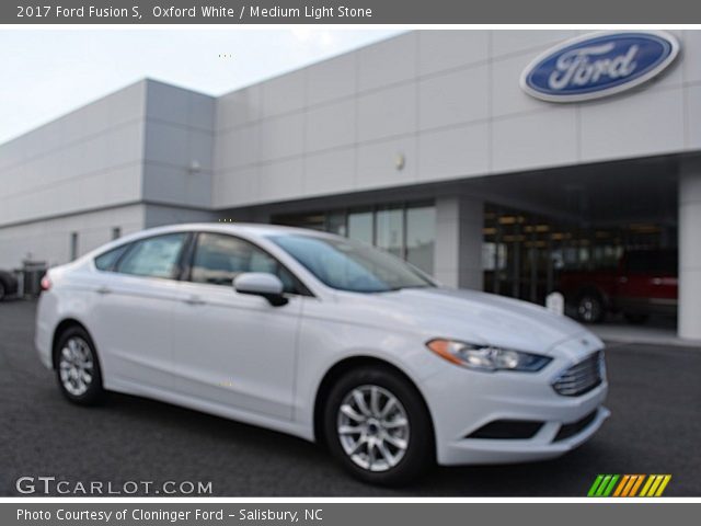 2017 Ford Fusion S in Oxford White