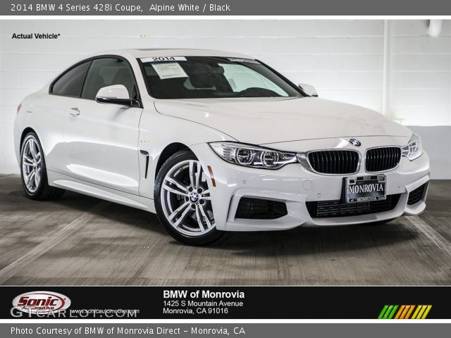 2014 BMW 4 Series 428i Coupe in Alpine White