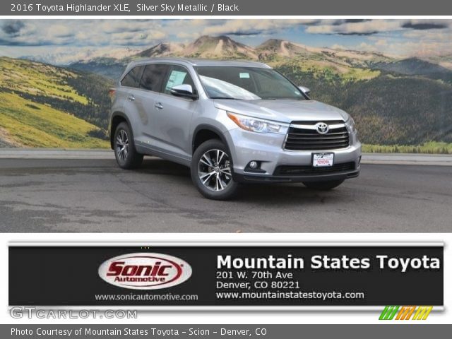2016 Toyota Highlander XLE in Silver Sky Metallic