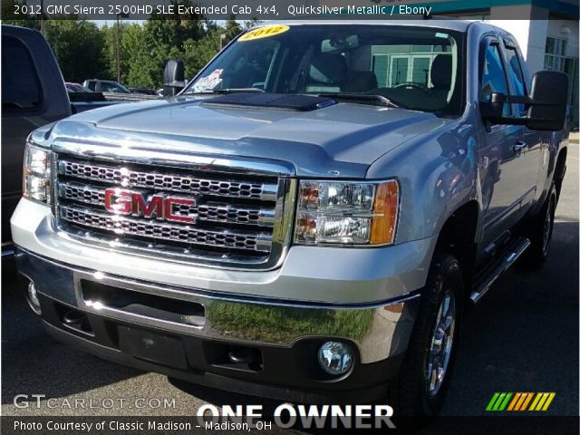 2012 GMC Sierra 2500HD SLE Extended Cab 4x4 in Quicksilver Metallic