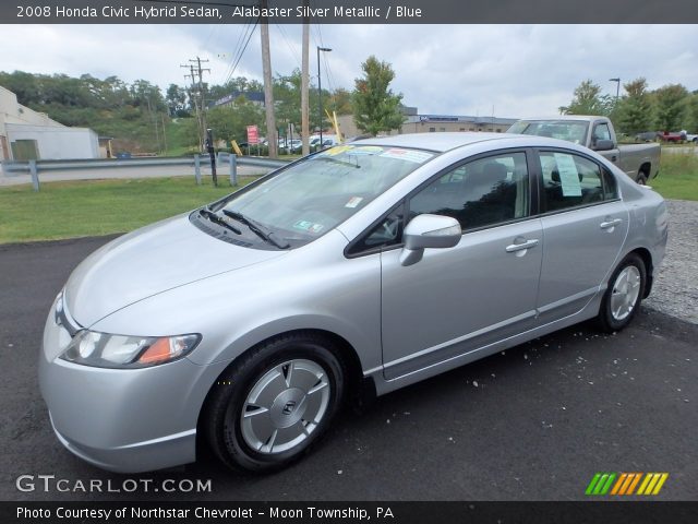 2008 Honda Civic Hybrid Sedan in Alabaster Silver Metallic