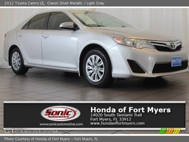 2012 Toyota Camry LE in Classic Silver Metallic