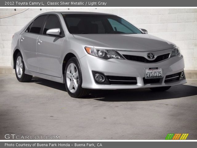 2012 Toyota Camry L in Classic Silver Metallic