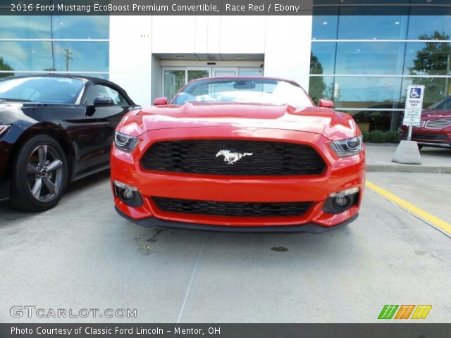 2016 Ford Mustang EcoBoost Premium Convertible in Race Red