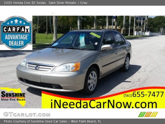 2003 Honda Civic EX Sedan in Satin Silver Metallic