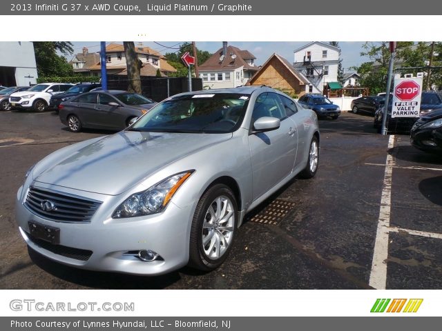 2013 Infiniti G 37 x AWD Coupe in Liquid Platinum