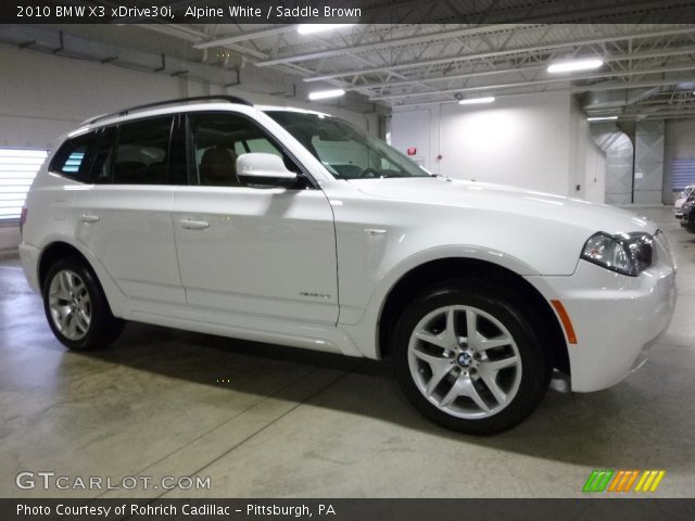 2010 BMW X3 xDrive30i in Alpine White