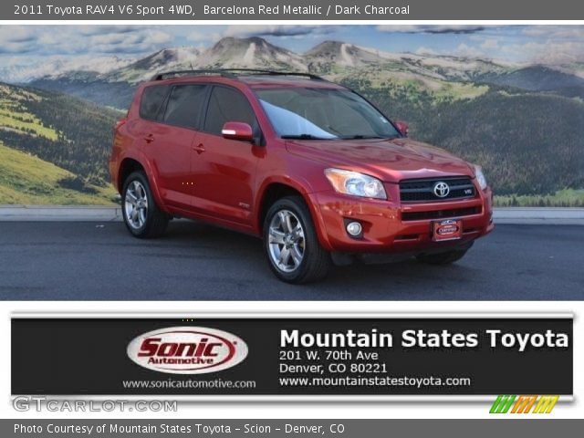 2011 Toyota RAV4 V6 Sport 4WD in Barcelona Red Metallic