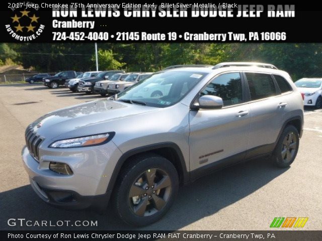 2017 Jeep Cherokee 75th Anniversary Edition 4x4 in Billet Silver Metallic