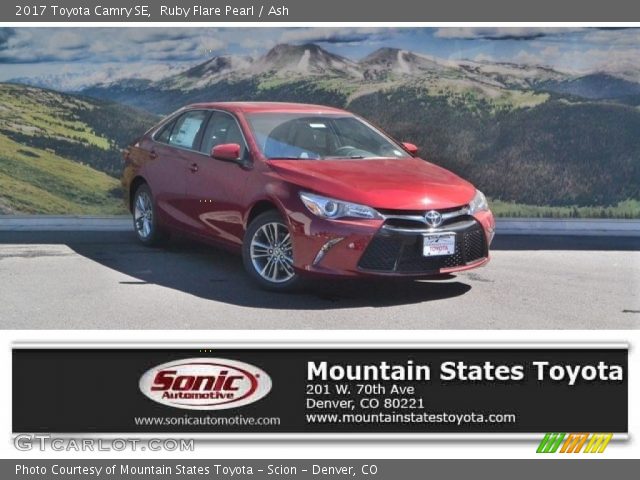 2017 Toyota Camry SE in Ruby Flare Pearl