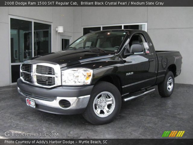 2008 Dodge Ram 1500 SXT Regular Cab in Brilliant Black Crystal Pearl