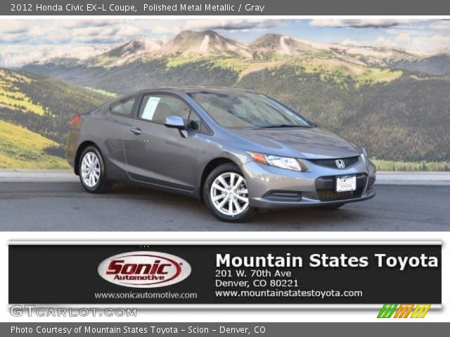 2012 Honda Civic EX-L Coupe in Polished Metal Metallic