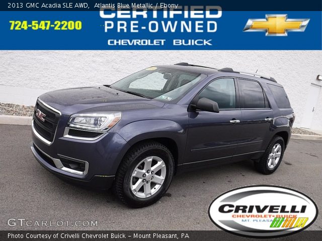 2013 GMC Acadia SLE AWD in Atlantis Blue Metallic