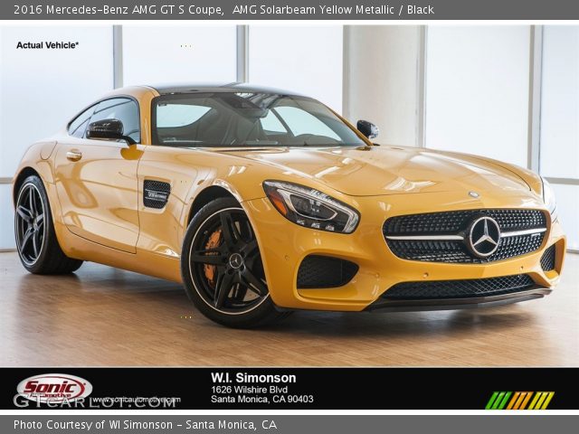 2016 Mercedes-Benz AMG GT S Coupe in AMG Solarbeam Yellow Metallic