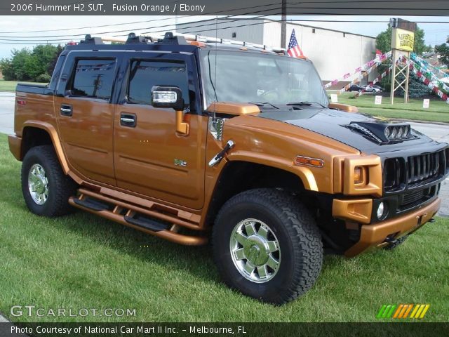 2006 Hummer H2 SUT in Fusion Orange