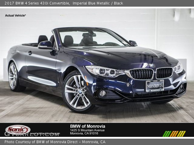 2017 BMW 4 Series 430i Convertible in Imperial Blue Metallic