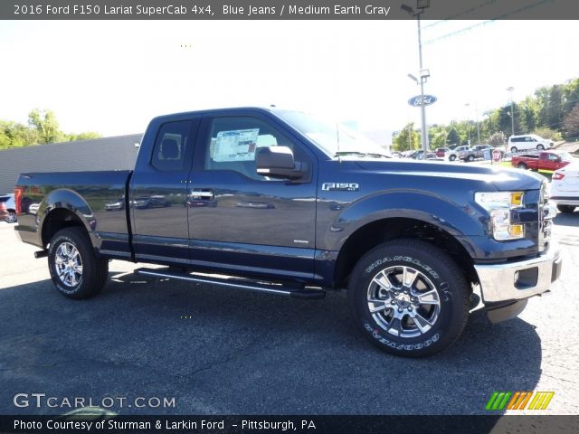 2016 Ford F150 Lariat SuperCab 4x4 in Blue Jeans