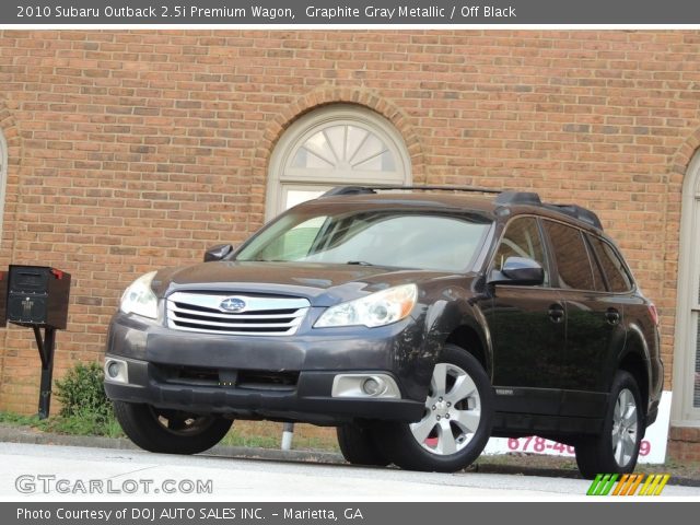 2010 Subaru Outback 2.5i Premium Wagon in Graphite Gray Metallic