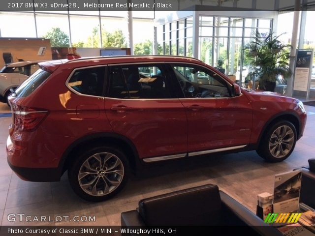 2017 BMW X3 xDrive28i in Melbourne Red Metallic