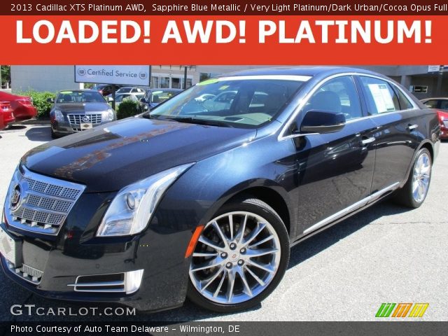 Sapphire Blue Metallic 2013 Cadillac Xts Platinum Awd