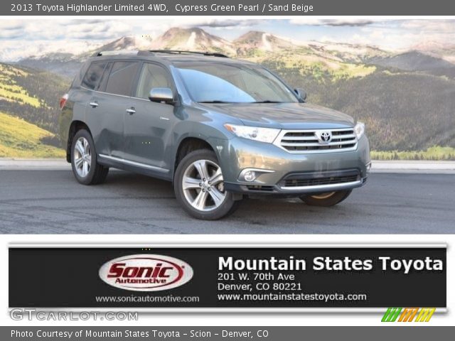 2013 Toyota Highlander Limited 4WD in Cypress Green Pearl