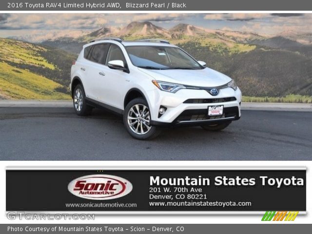 2016 Toyota RAV4 Limited Hybrid AWD in Blizzard Pearl