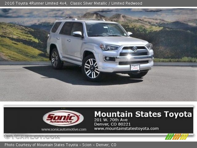 2016 Toyota 4Runner Limited 4x4 in Classic Silver Metallic