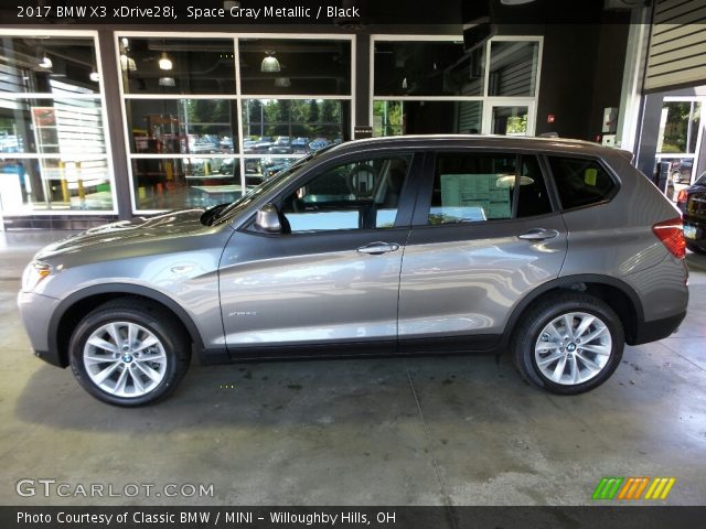 2017 BMW X3 xDrive28i in Space Gray Metallic
