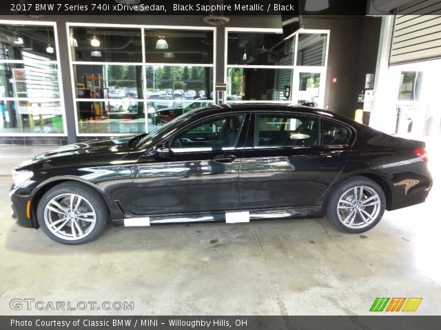 2017 BMW 7 Series 740i xDrive Sedan in Black Sapphire Metallic