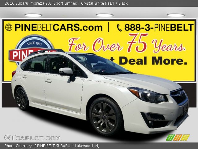 2016 Subaru Impreza 2.0i Sport Limited in Crystal White Pearl