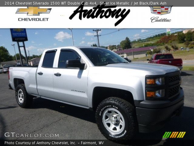 2014 Chevrolet Silverado 1500 WT Double Cab 4x4 in Silver Ice Metallic